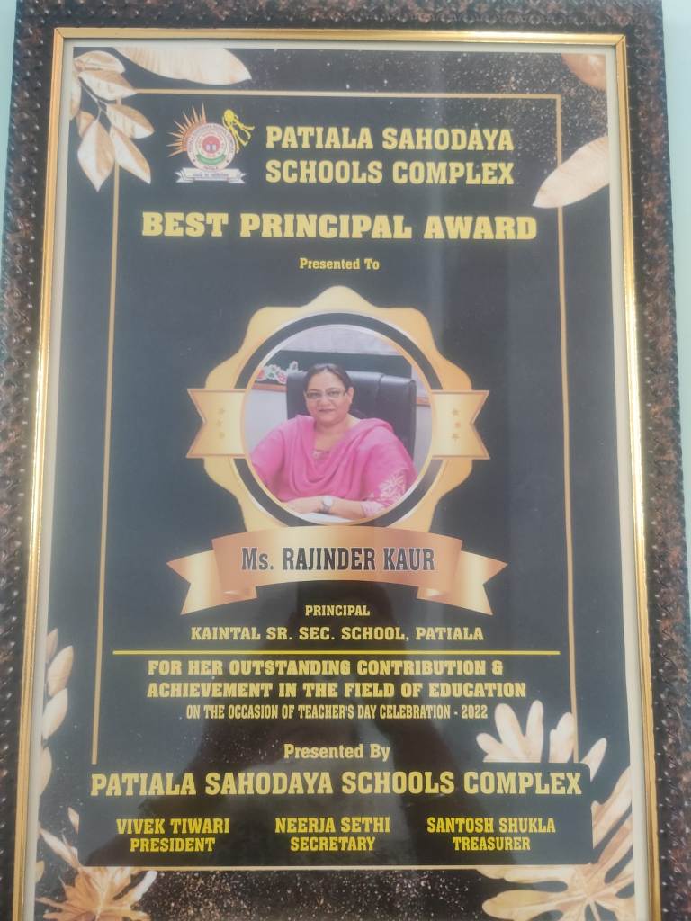 Best Principal Award