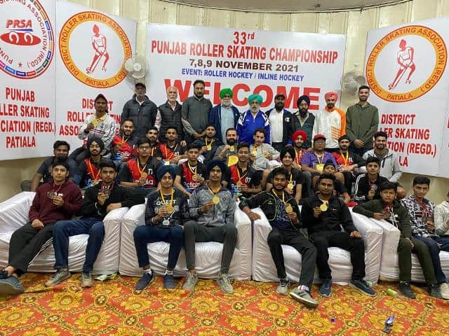 Gold Medal In Punjab Roller Skating Championship