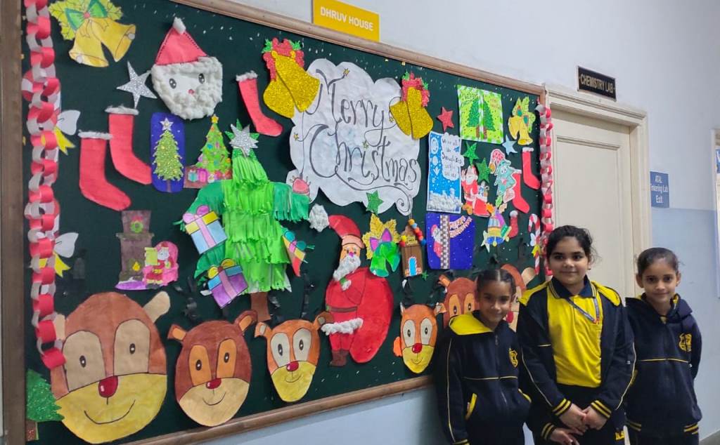 Board Decoration Activity on Christmas